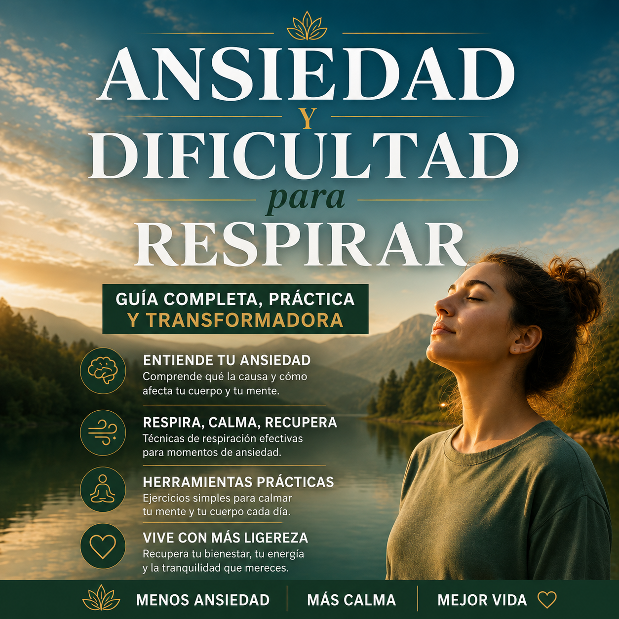 Ansiedad y Dificultad para Respirar + 3 Bonos de Regalo